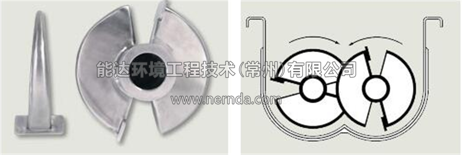 空心槳葉烘干機結構示意圖1